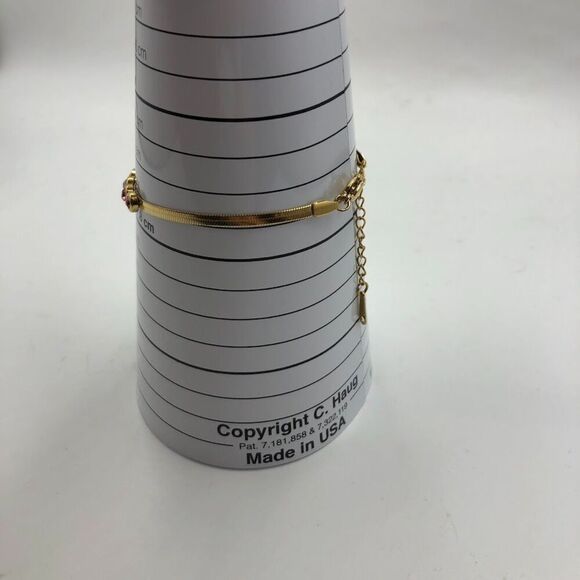 18K Gold Plated Bracelet Women's Multi Colored Cubic Zirconia Waterproof - Picture 7 of 12